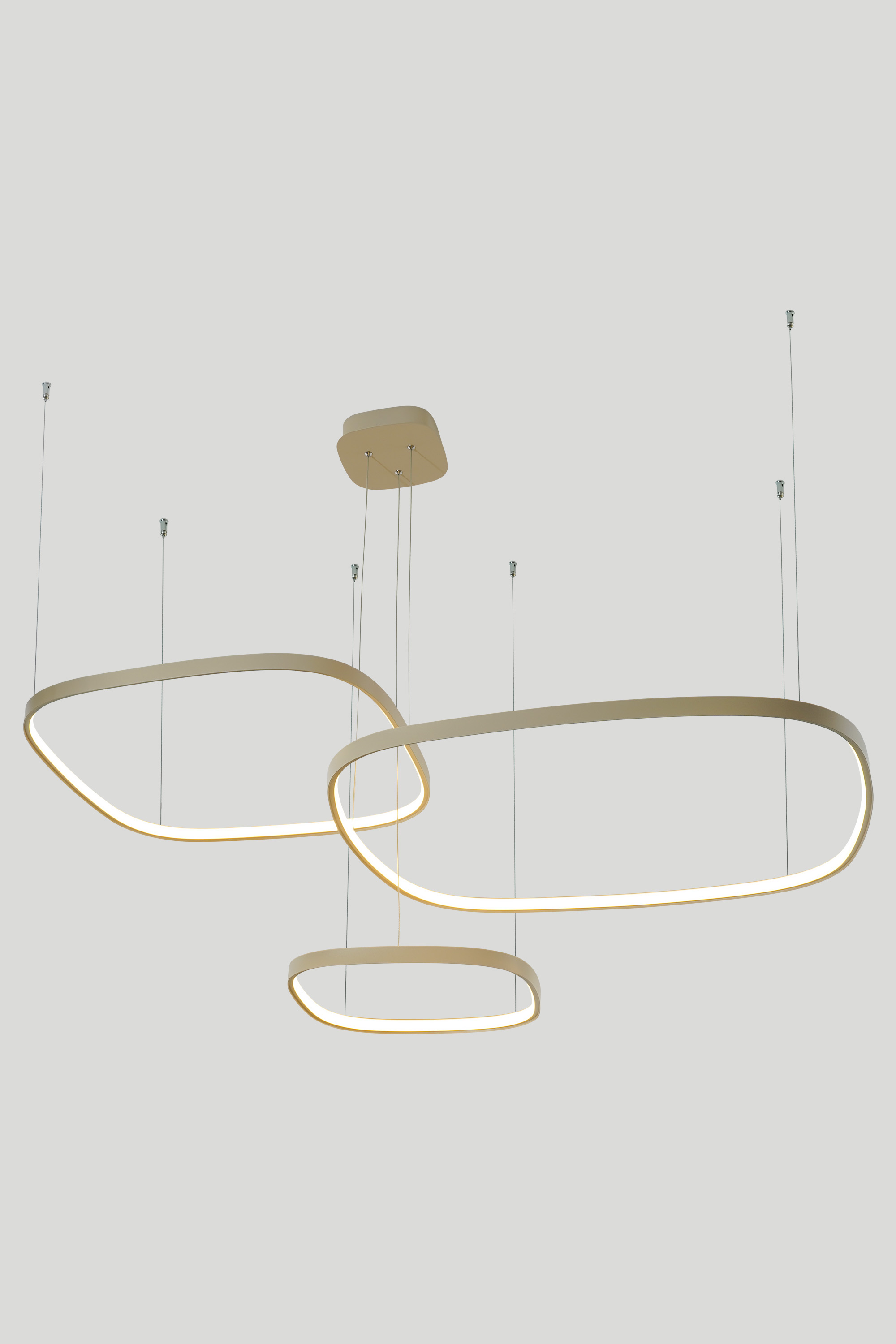 Visilica (luster) Zorra Lighting, Celina, LED 70W, 3000K, bež