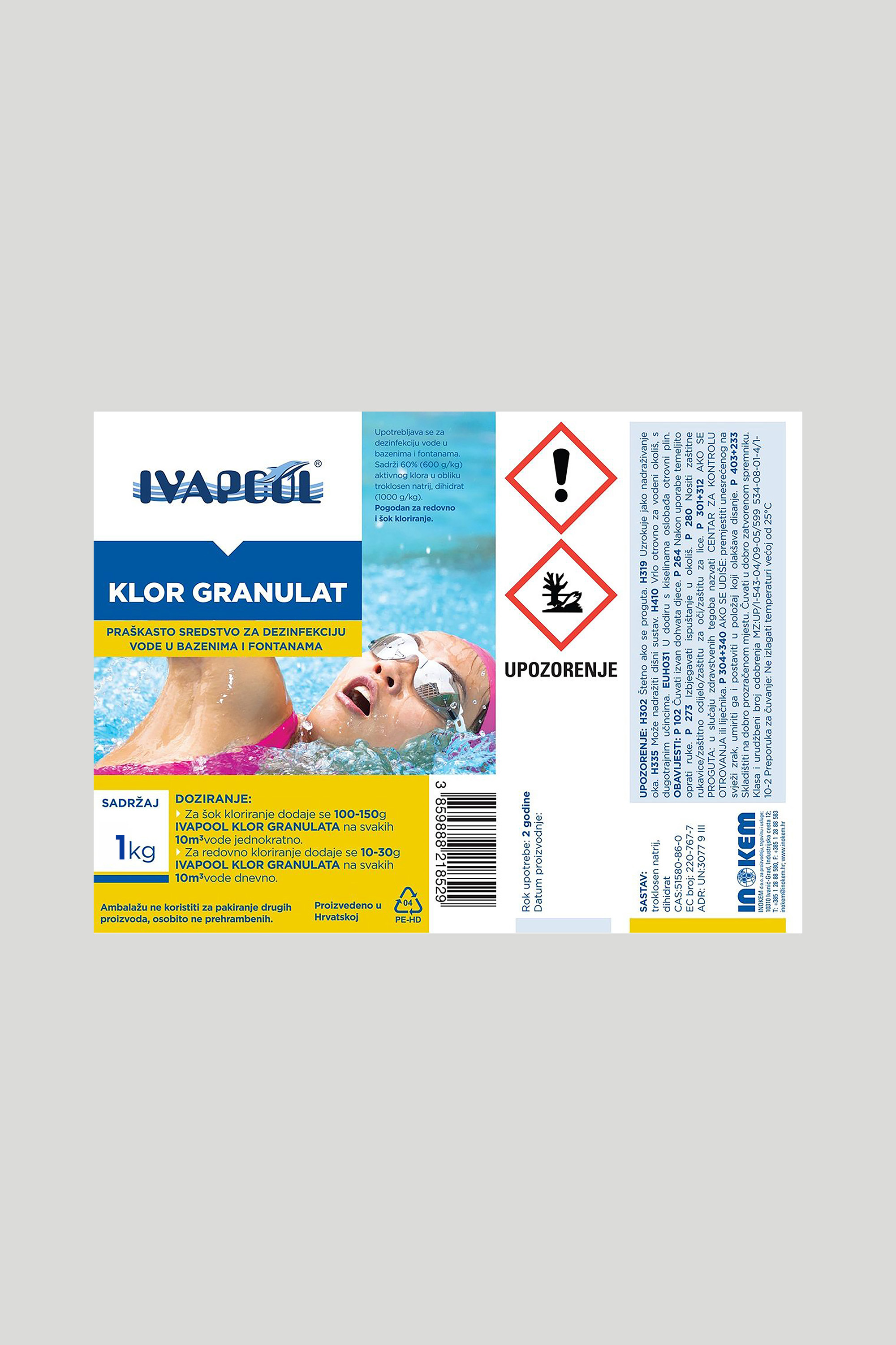 Klor granulat Ivapool 1kg