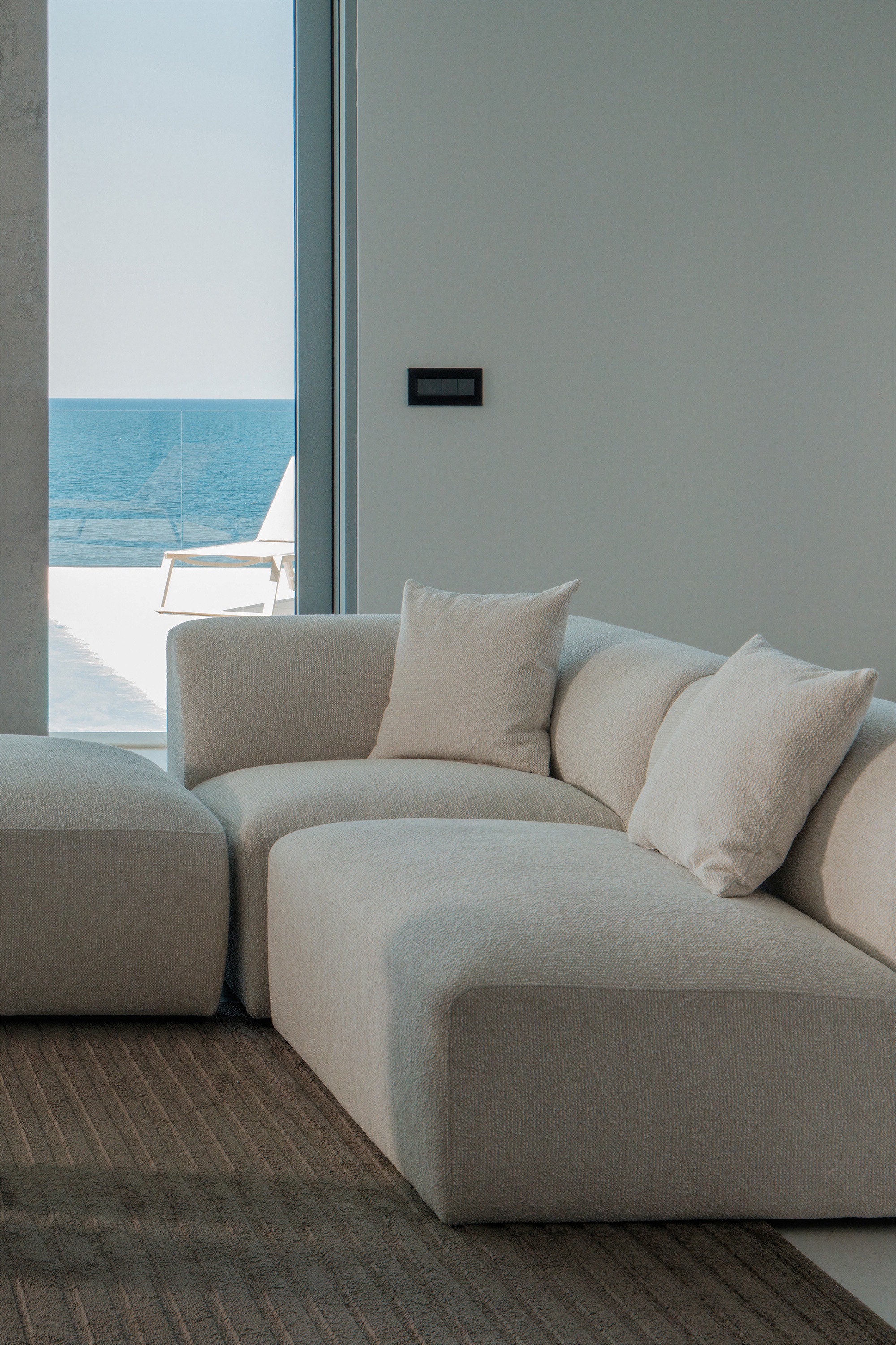 Kutni element, desni, za modularnu garnituru korra Melia Milan, 101x101x69