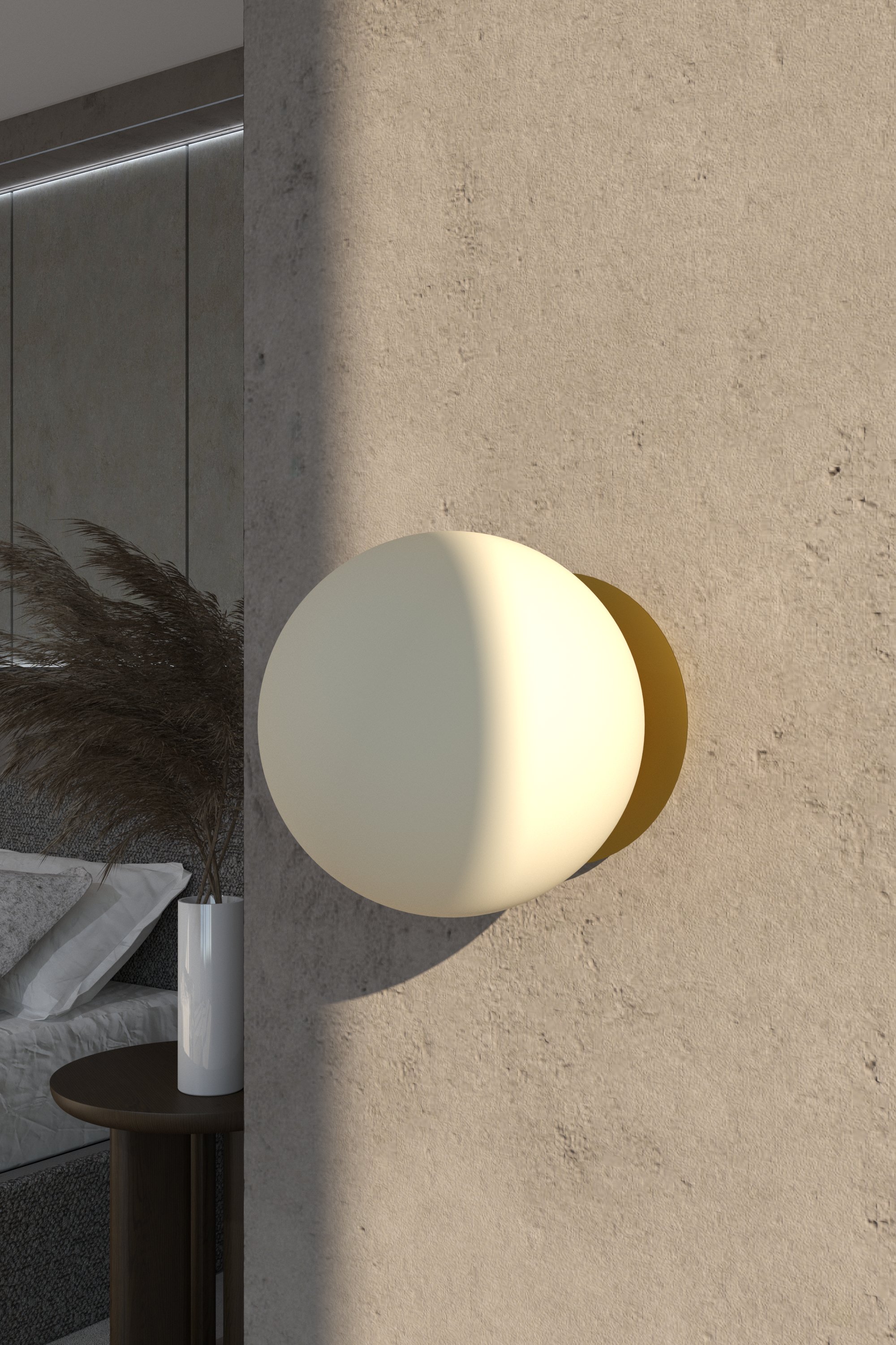 Zidna lampa Zorra Lighting Lumina (1xG9, IP20, D120mm) zlatna