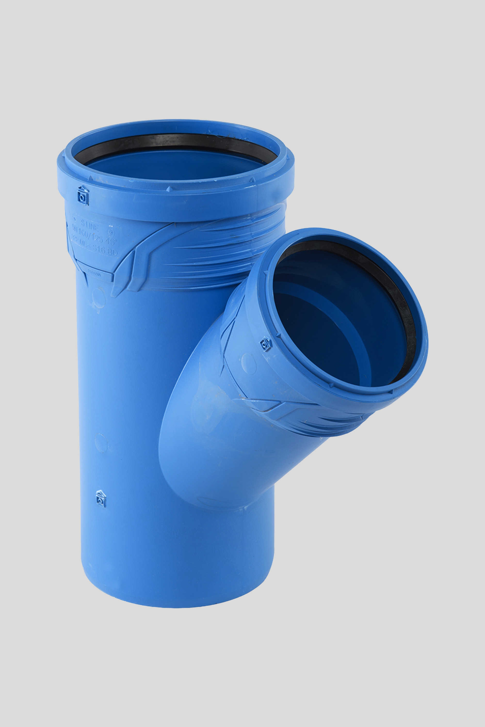 PP račva reducirana niskošumna Peštan S-line, 160/125 mm 45°