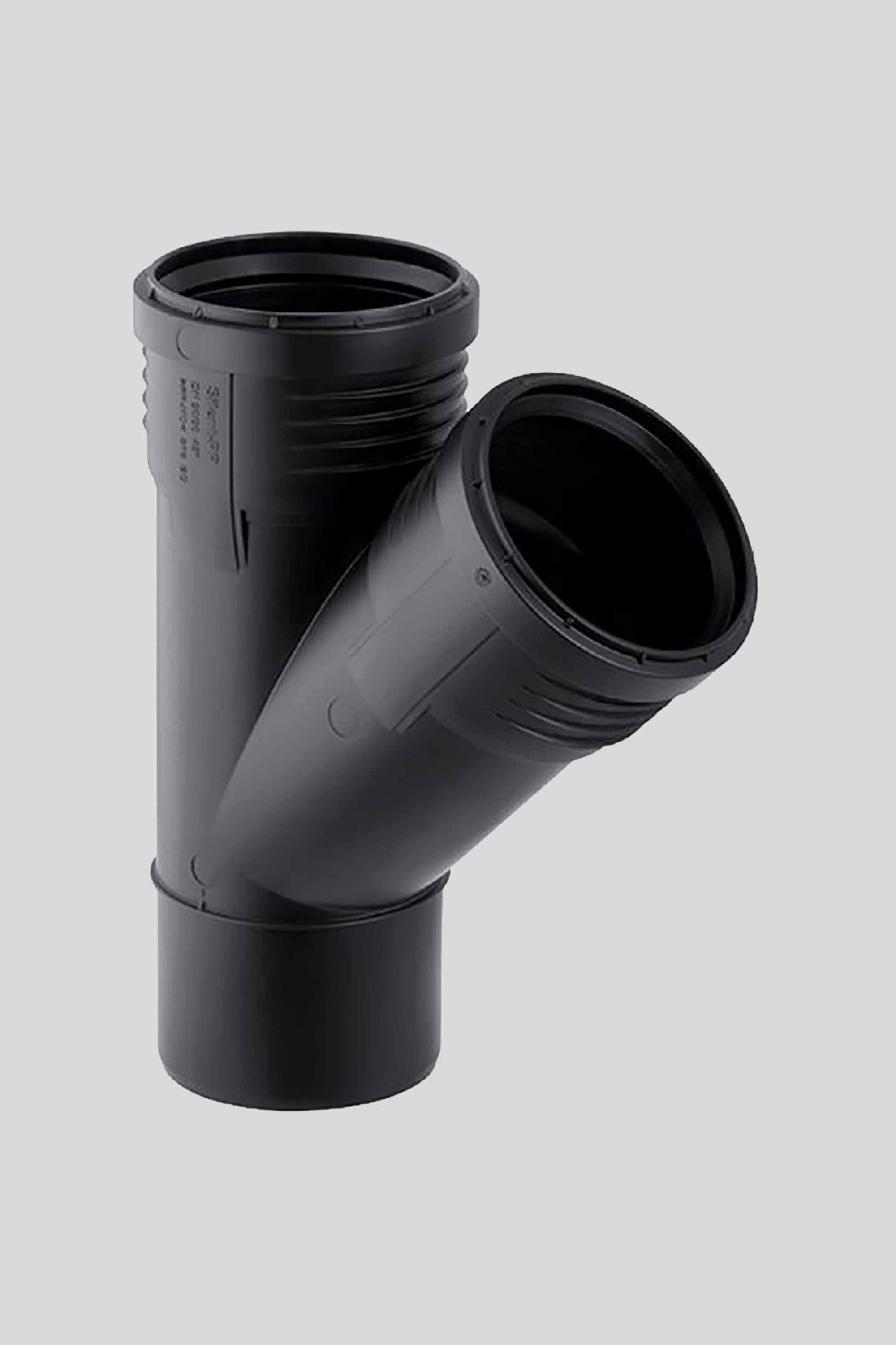PP račva niskošumna Geberit Silent, 75/75 mm 45°